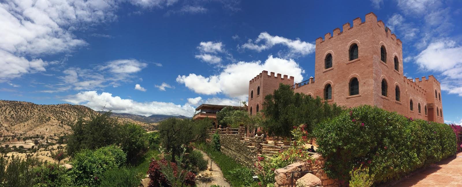 Atlas Kasbah vue depuis les hauteurs
