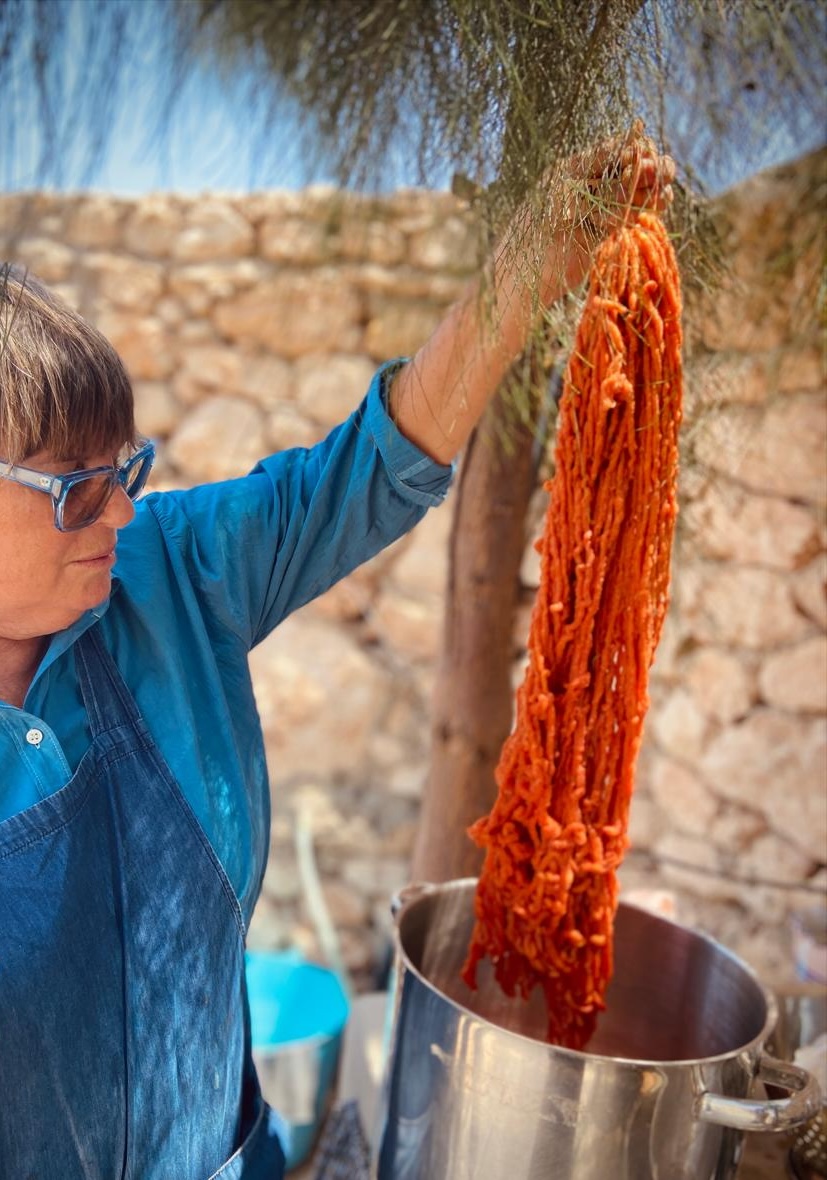 Aviva Leigh — textile artist in Essaouira